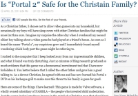 Is Portal 2 safe for a Christian family?