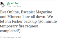 [Updated] Hackers Strike Again: EVE online, Minecraft, and Escapist Magazine Down