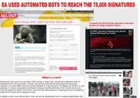 Web of Lies: EA Petition Being Vote Stuffed with Spambots? Web of Lies: EA Petition Being Vote Stuffed with Spambots?